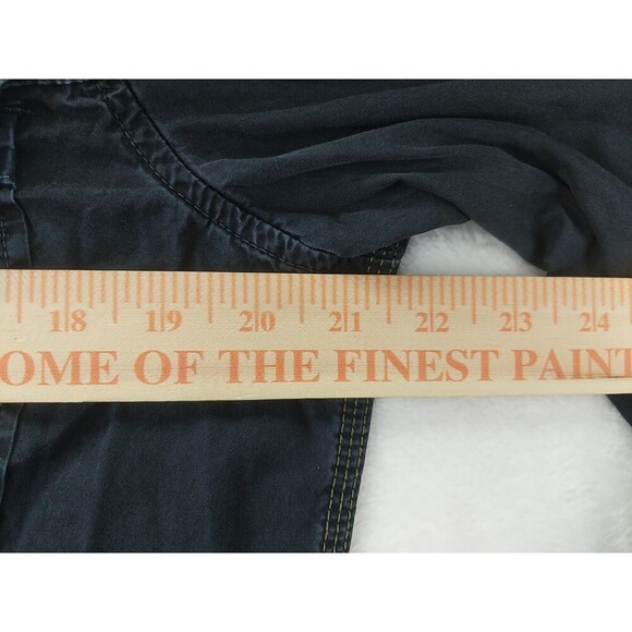 True Religion Regular Fit Mens Medium Black Button-Down Long Sleeve Shirt - Picture 7 of 12